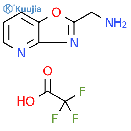 1-{1,3oxazolo4,5-bpyridin-2-yl}methanamine, trifluoroacetic acid structure