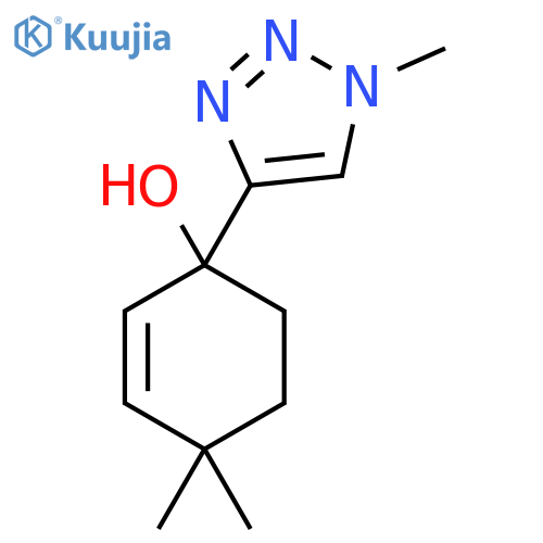 4,4-dimethyl-1-(1-methyl-1H-1,2,3-triazol-4-yl)cyclohex-2-en-1-ol structure