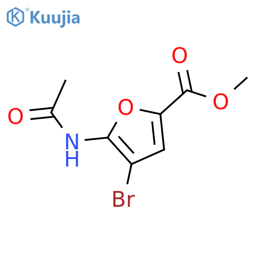 methyl 4-bromo-5-acetamidofuran-2-carboxylate structure