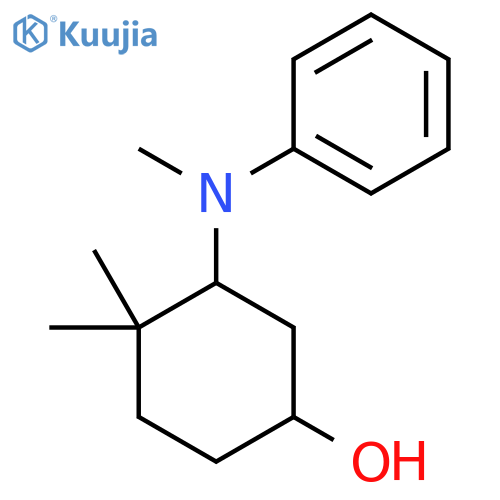 4,4-Dimethyl-3-[methyl(phenyl)amino]cyclohexan-1-ol structure