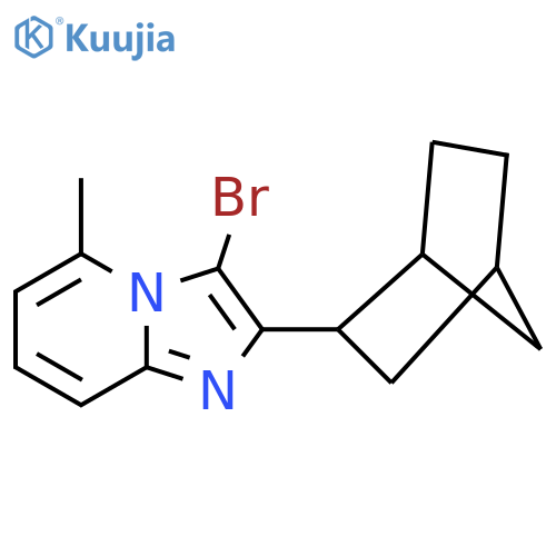 2-{bicyclo2.2.1heptan-2-yl}-3-bromo-5-methylimidazo1,2-apyridine structure