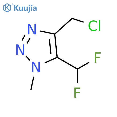 4-(chloromethyl)-5-(difluoromethyl)-1-methyl-1H-1,2,3-triazole structure