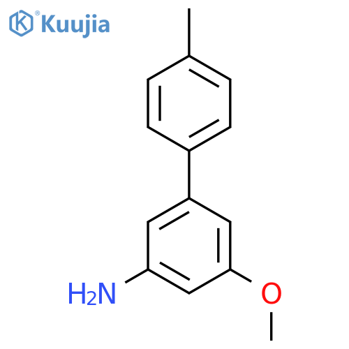 3-methoxy-5-(4-methylphenyl)aniline structure
