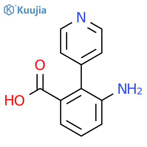 3-amino-2-(pyridin-4-yl)benzoic acid structure