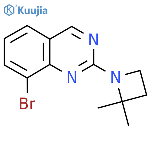 8-Bromo-2-(2,2-dimethylazetidin-1-yl)quinazoline structure