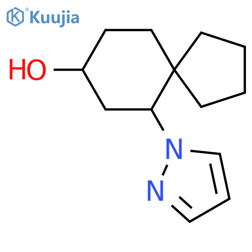 6-(1H-pyrazol-1-yl)spiro[4.5]decan-8-ol structure