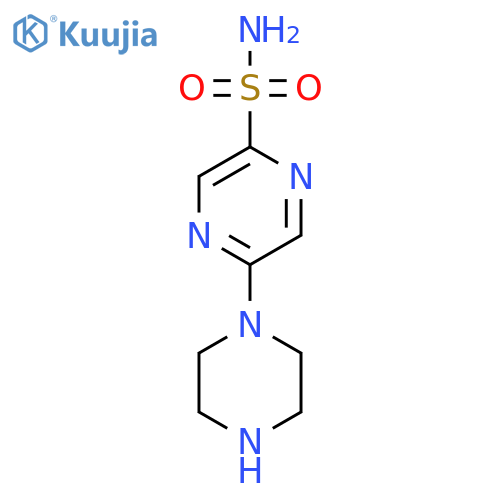 5-(Piperazin-1-yl)pyrazine-2-sulfonamide structure