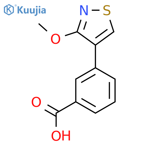 3-(3-Methoxy-1,2-thiazol-4-yl)benzoic acid structure