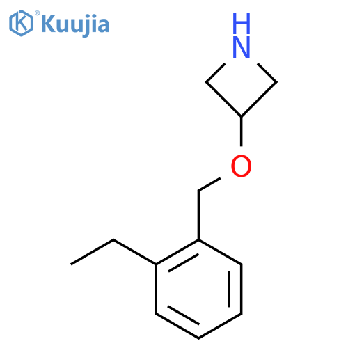 3-(2-ethylphenyl)methoxyazetidine structure