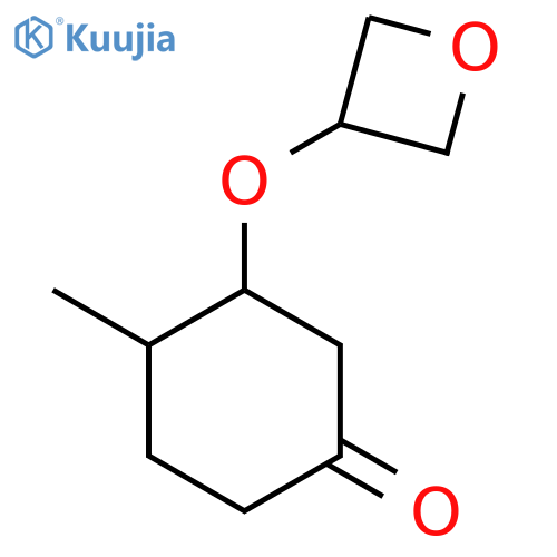 4-Methyl-3-(oxetan-3-yloxy)cyclohexan-1-one structure