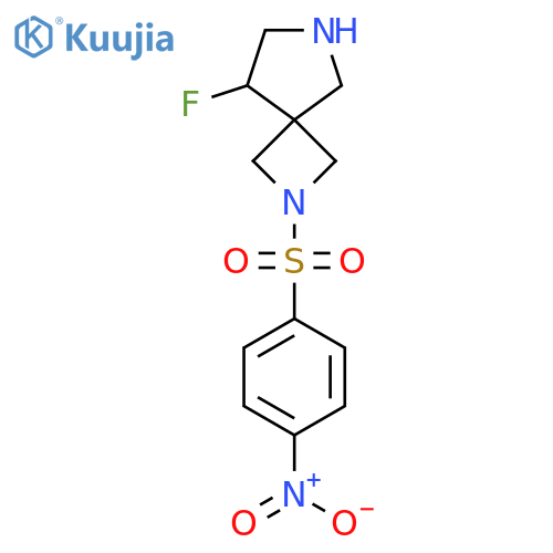 8-Fluoro-2-(4-nitrobenzenesulfonyl)-2,6-diazaspiro[3.4]octane structure