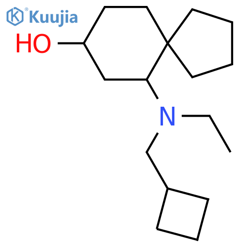 6-[(Cyclobutylmethyl)(ethyl)amino]spiro[4.5]decan-8-ol structure