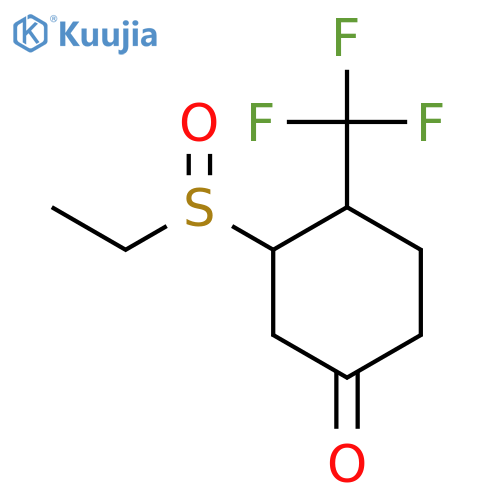 3-(Ethanesulfinyl)-4-(trifluoromethyl)cyclohexan-1-one structure