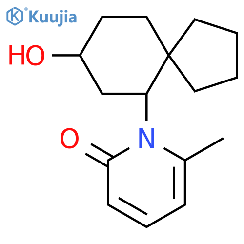 1-{8-Hydroxyspiro[4.5]decan-6-yl}-6-methyl-1,2-dihydropyridin-2-one structure