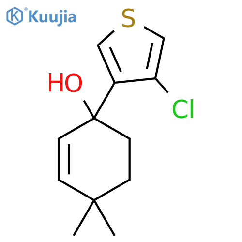 1-(4-Chlorothiophen-3-yl)-4,4-dimethylcyclohex-2-en-1-ol structure
