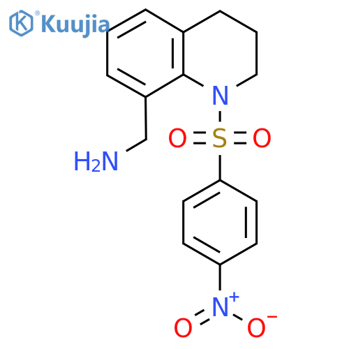 1-[1-(4-Nitrobenzenesulfonyl)-1,2,3,4-tetrahydroquinolin-8-yl]methanamine structure