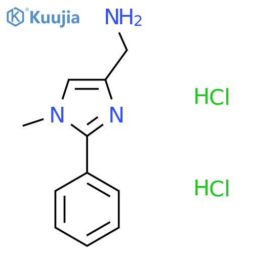 (1-methyl-2-phenyl-1H-imidazol-4-yl)methanamine dihydrochloride structure