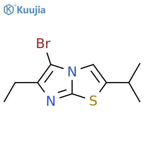 5-bromo-6-ethyl-2-(propan-2-yl)imidazo2,1-b1,3thiazole structure