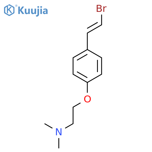 {2-[4-(2-Bromoethenyl)phenoxy]ethyl}dimethylamine structure