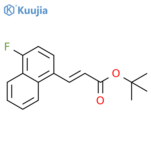 tert-butyl (2E)-3-(4-fluoronaphthalen-1-yl)prop-2-enoate structure