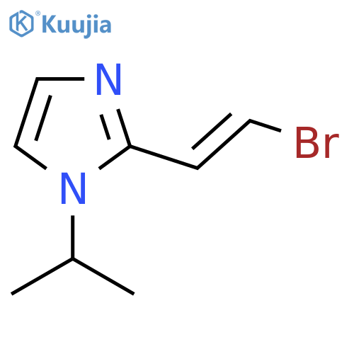2-(2-bromoethenyl)-1-(propan-2-yl)-1H-imidazole structure
