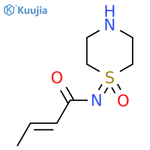 N-(1-oxo-1lambda6-thiomorpholin-1-ylidene)but-2-enamide structure