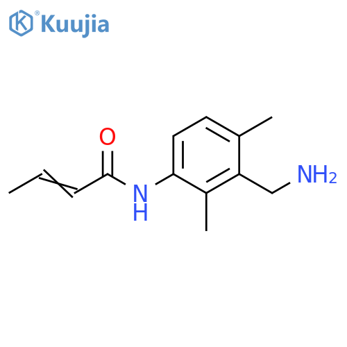 2-Butenamide, N-[3-(aminomethyl)-2,4-dimethylphenyl]- structure