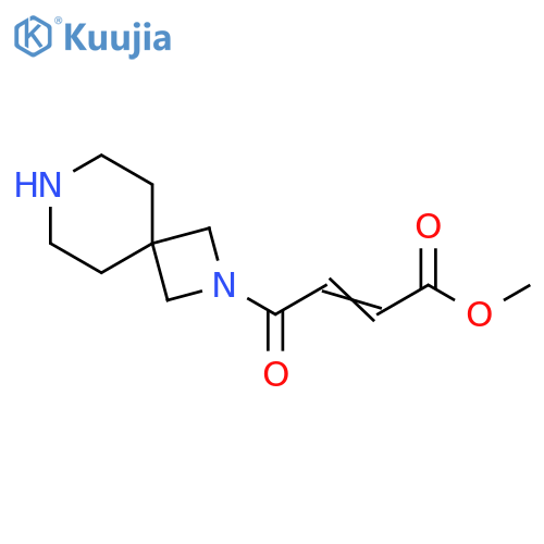 2-Butenoic acid, 4-(2,7-diazaspiro[3.5]non-2-yl)-4-oxo-, methyl ester structure