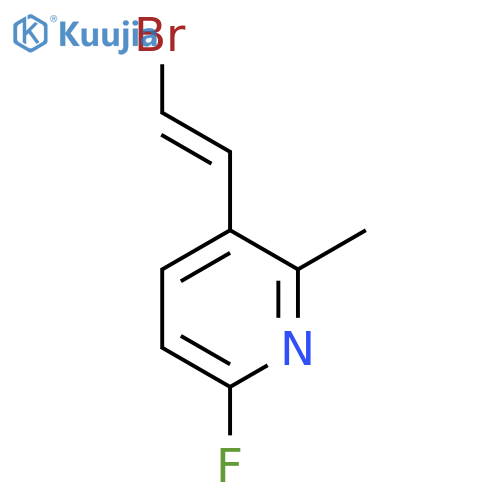 3-(2-Bromoethenyl)-6-fluoro-2-methylpyridine structure