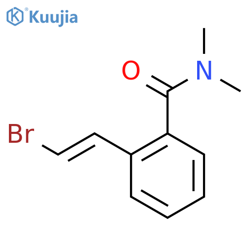 2-(2-bromoethenyl)-N,N-dimethylbenzamide structure