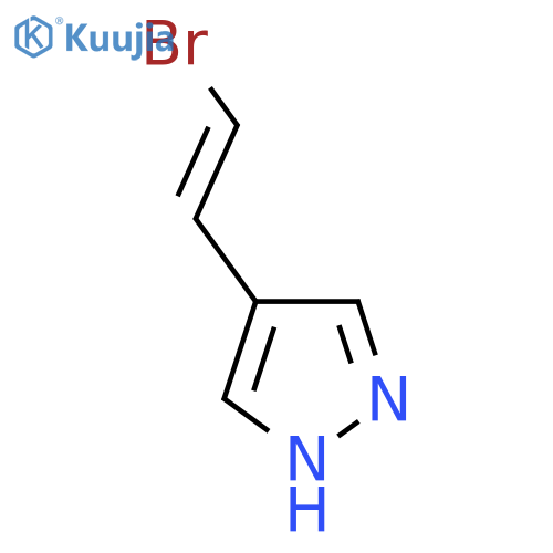 4-(2-bromoethenyl)-1H-pyrazole structure