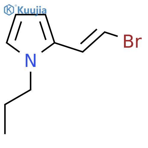 2-(2-bromoethenyl)-1-propyl-1H-pyrrole structure