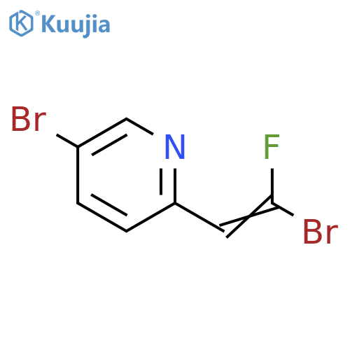 Pyridine, 5-bromo-2-(2-bromo-2-fluoroethenyl)- structure