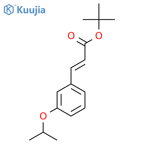 tert-butyl (2E)-3-3-(propan-2-yloxy)phenylprop-2-enoate structure