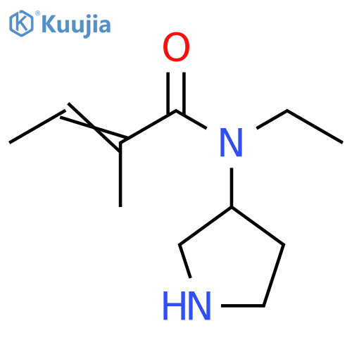 2-Butenamide, N-ethyl-2-methyl-N-3-pyrrolidinyl- structure