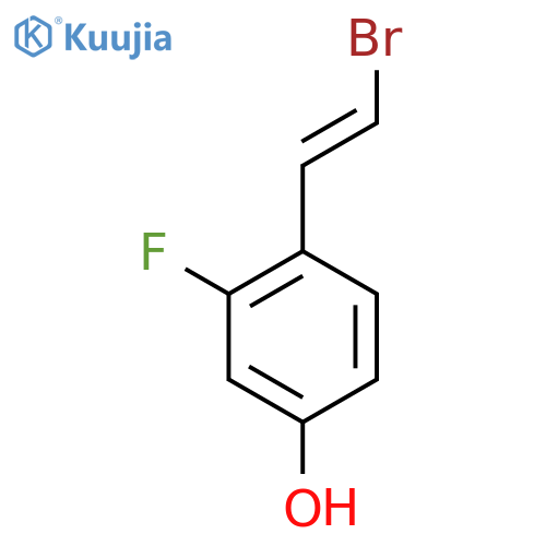 4-(2-Bromoethenyl)-3-fluorophenol structure