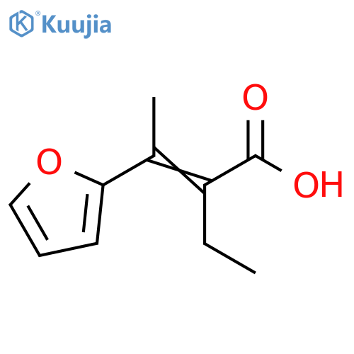 2-Butenoic acid, 2-ethyl-3-(2-furanyl)- structure