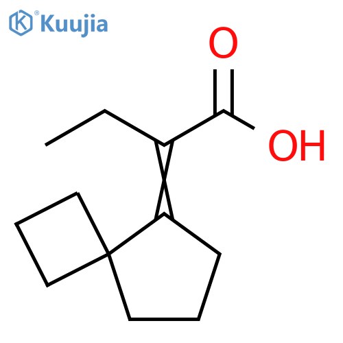 Butanoic acid, 2-(spiro[3.4]oct-5-ylidene)- structure