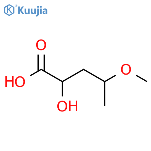 2-hydroxy-4-methoxypentanoic acid structure