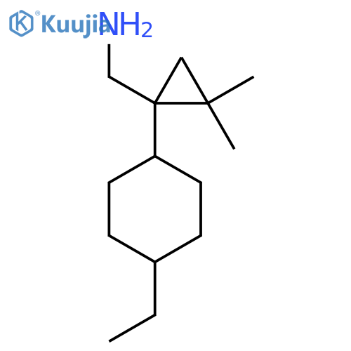 1-(4-ethylcyclohexyl)-2,2-dimethylcyclopropylmethanamine structure