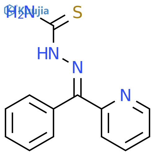 Hydrazinecarbothioamide, 2-(phenyl-2-pyridinylmethylene)-, (2Z)- structure