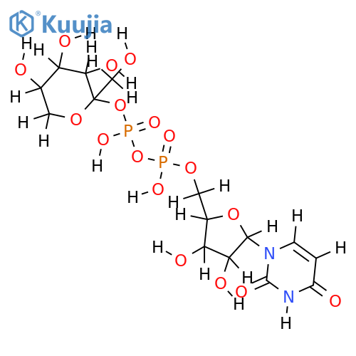 Uridindiphosphat-fructose structure