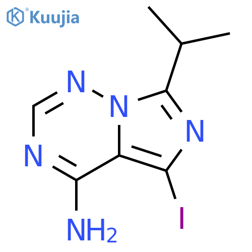 Imidazo[5,1-f][1,2,4]triazin-4-amine, 5-iodo-7-(1-methylethyl)- structure