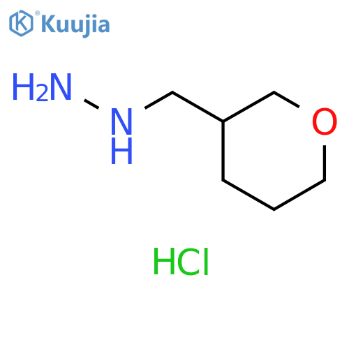 [(oxan-3-yl)methyl]hydrazine hydrochloride structure