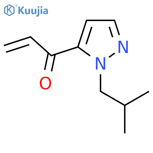 1-1-(2-methylpropyl)-1H-pyrazol-5-ylprop-2-en-1-one structure