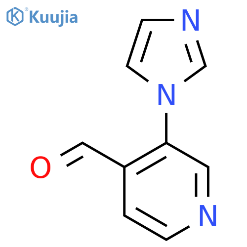 3-(1H-imidazol-1-yl)pyridine-4-carbaldehyde structure