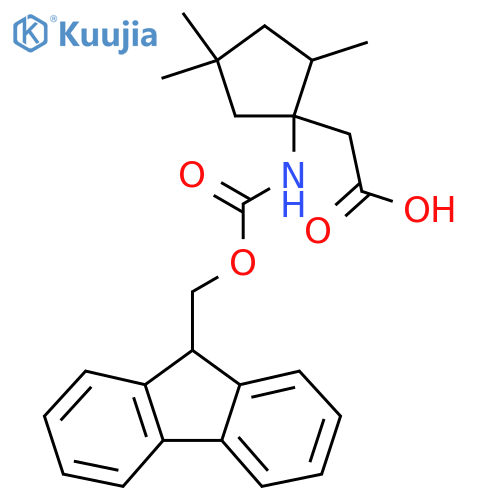 2-1-({(9H-fluoren-9-yl)methoxycarbonyl}amino)-2,4,4-trimethylcyclopentylacetic acid structure