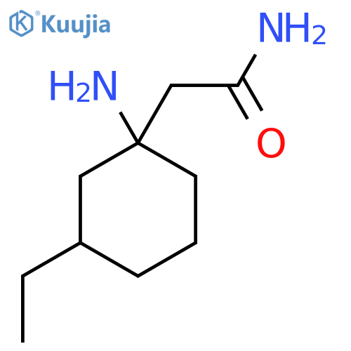2-(1-amino-3-ethylcyclohexyl)acetamide structure