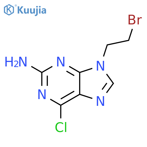 9-(2-Bromoethyl)-6-chloro-9H-purin-2-amine structure