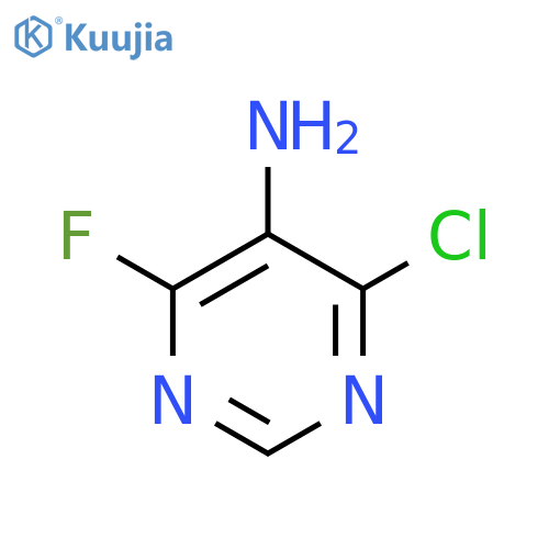 4-Chloro-6-fluoropyrimidin-5-amine structure